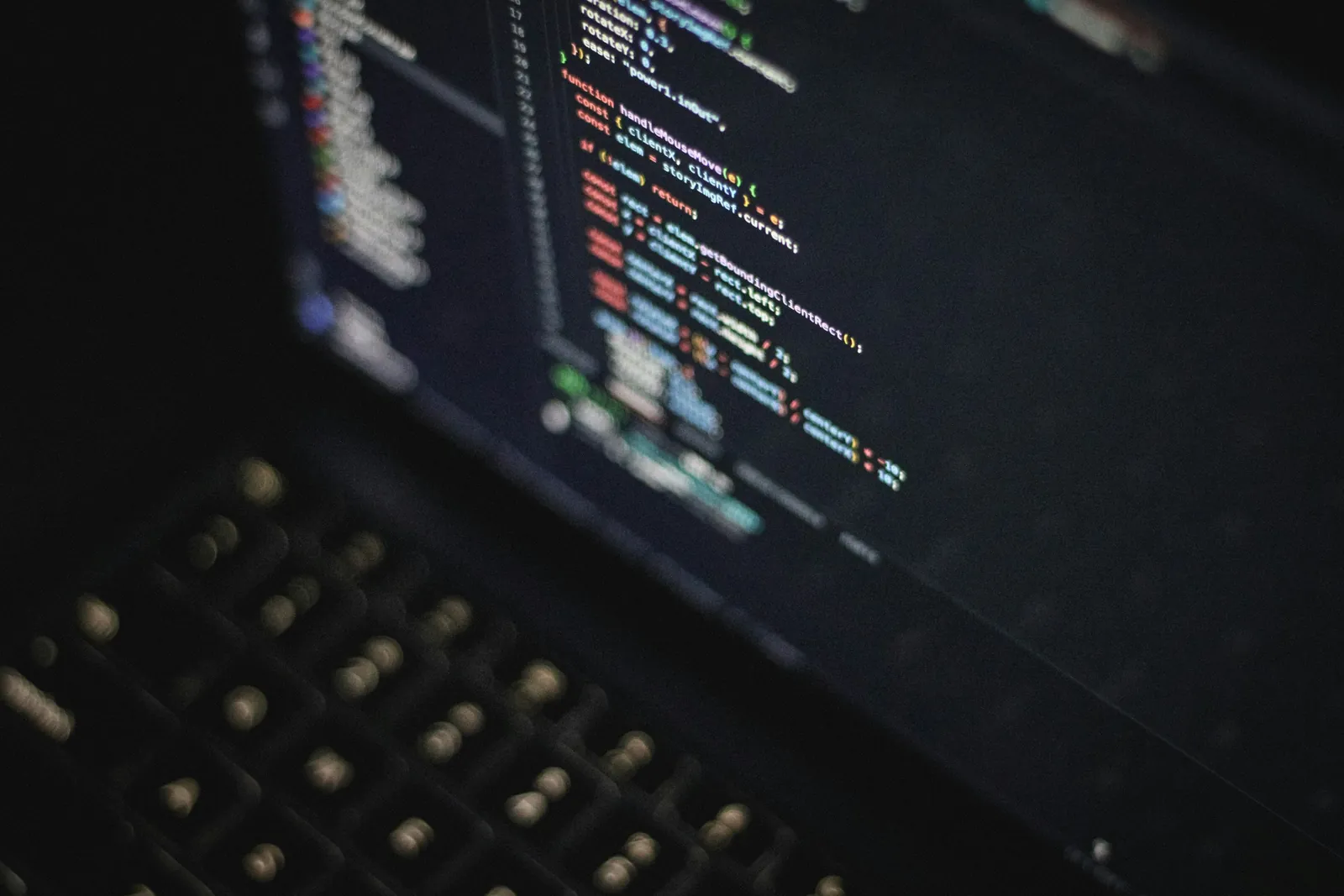 Code on a computer screen